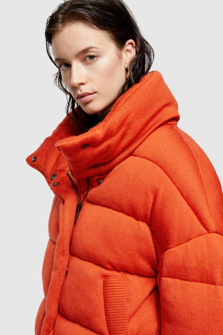 Oof Wear GIACCA CORTA 9270 IN TESSUTO MAGLIA IMBOTTITO - ARANCIO Offerte