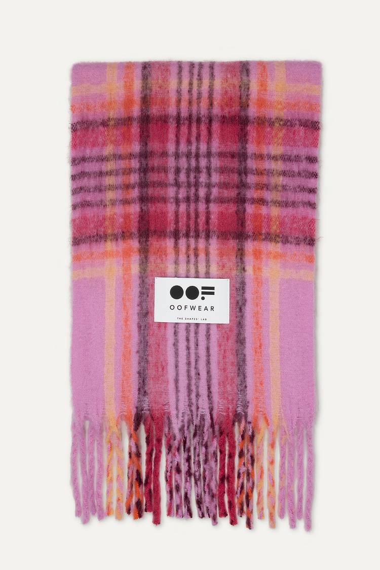 Oof Wear SCIARPA LUNGA 2016 CON FRANGE - ROSA Nuova