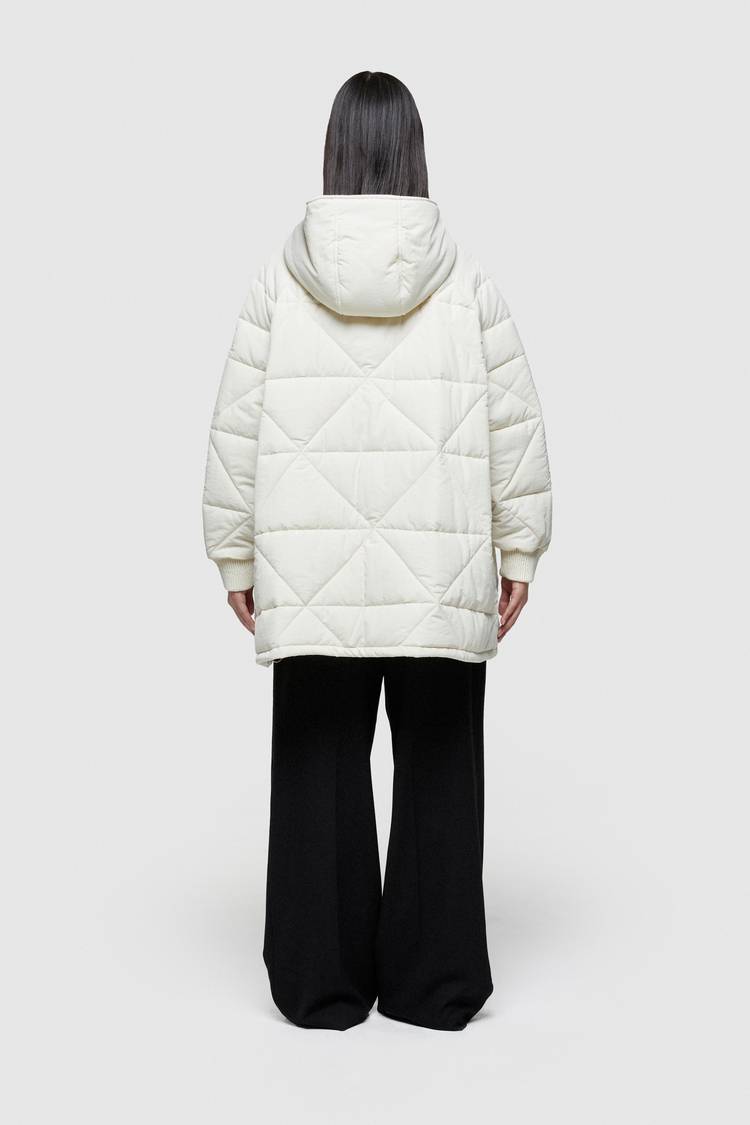 Oof Wear GIACCA 9252 IN NYLON - AVORIO Consegna Veloce