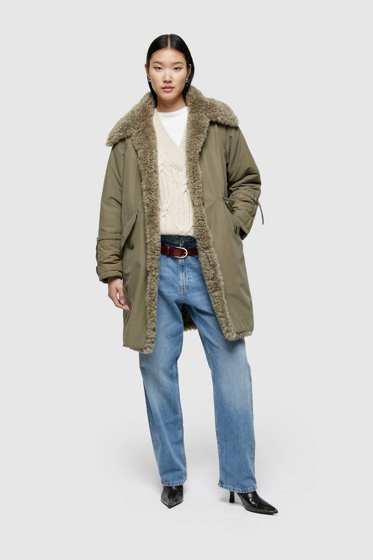Oof Wear PARKA 9254 IN COTONE - OLIVE/MILITARY Fino Al -60%