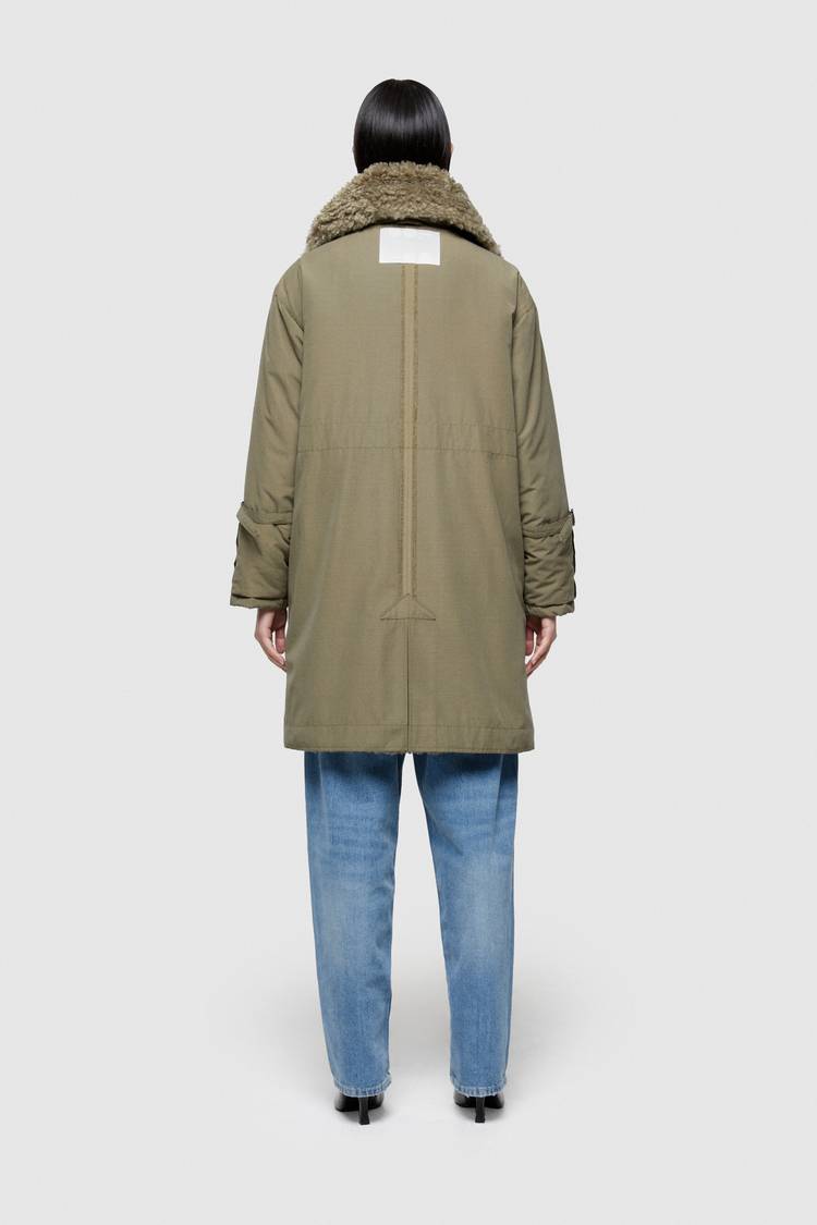 Oof Wear PARKA 9254 IN COTONE - OLIVE/MILITARY Fino Al -60%