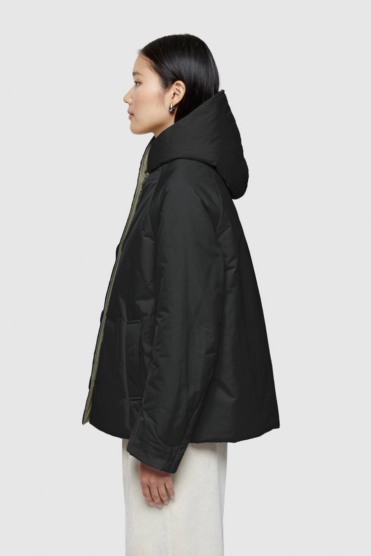 Oof Wear GIACCA REVERSIBILE 9006 IN NYLON MEMORY - NERO/VERDE MIMETICO Shopping Online