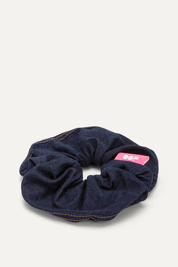 Oof Wear SCRUNCHIE IN DENIM 2006 - BLU SCURO Vendita Calda