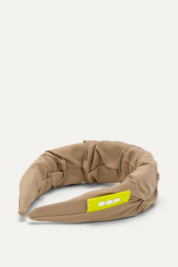 Oof Wear CERCHIELLO ARRICCIATO IN NYLON MEMORY 2007 - BEIGE Moda