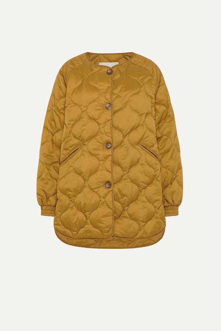 Oof Wear GIACCA LUNGA 9239 IN COTONE CERATO - CARAMELLO Qualità