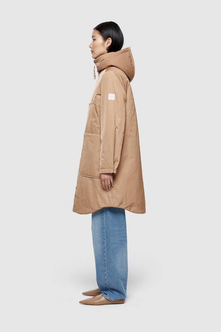 Oof Wear PARKA LUNGO 9094 IN NYLON MEMORY - CAMMELLO Vendita
