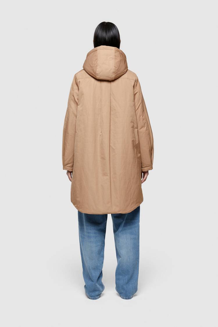 Oof Wear PARKA LUNGO 9094 IN NYLON MEMORY - CAMMELLO Vendita