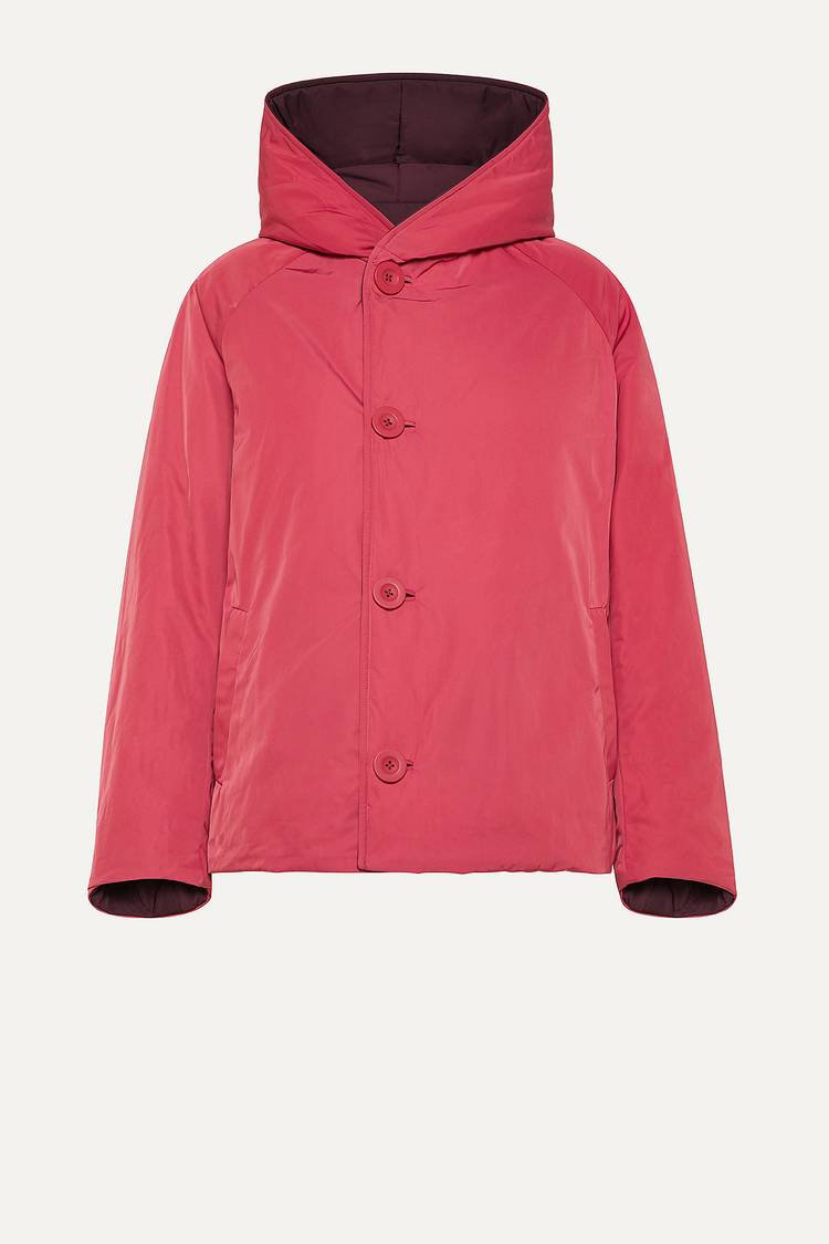 Oof Wear GIACCA REVERSIBILE 9006 IN NYLON MEMORY - PRUGNA/DUST ROSE Promozione