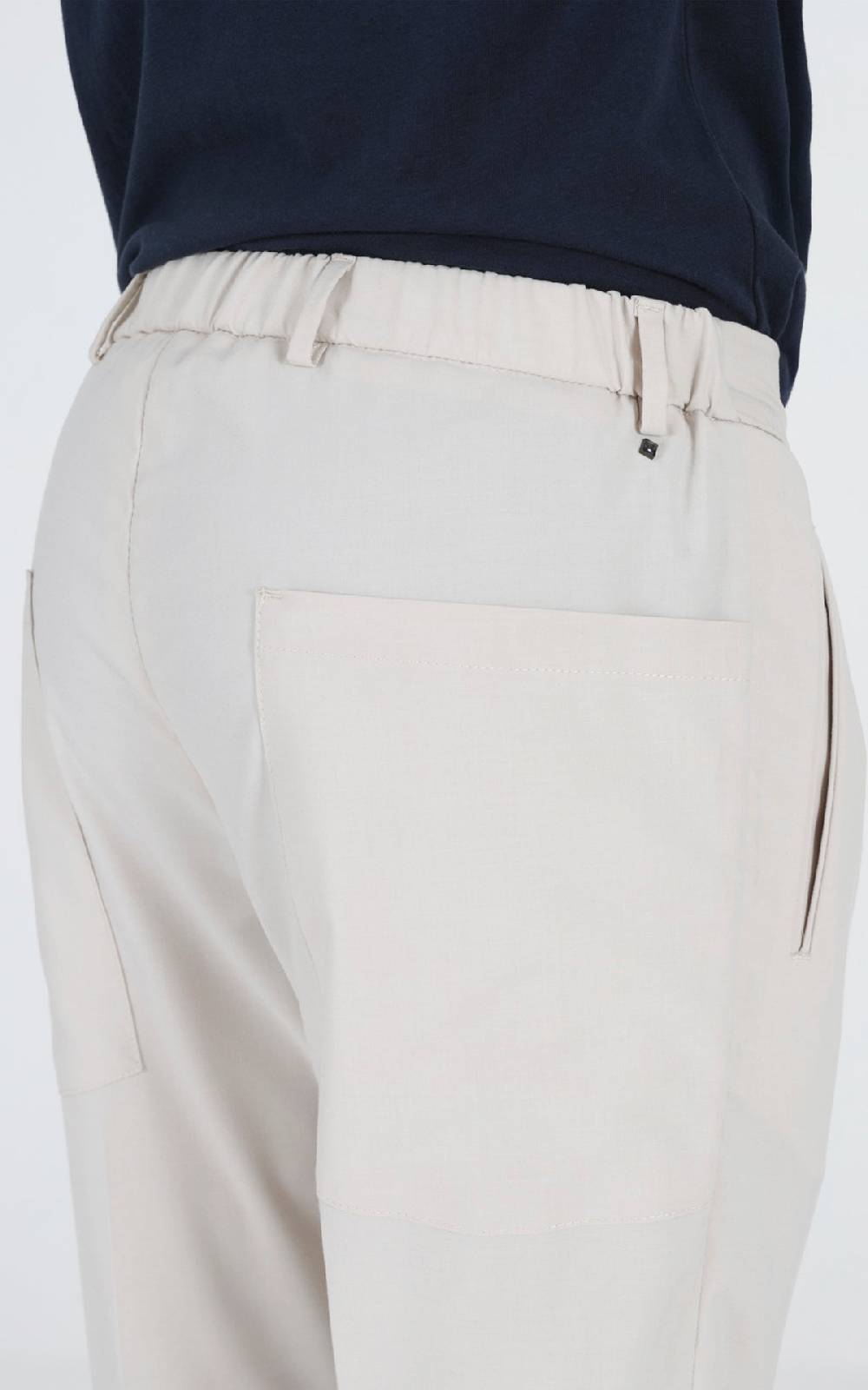 Outfit Italy Pantalaccio in fresco lana con tasche dietro Economico