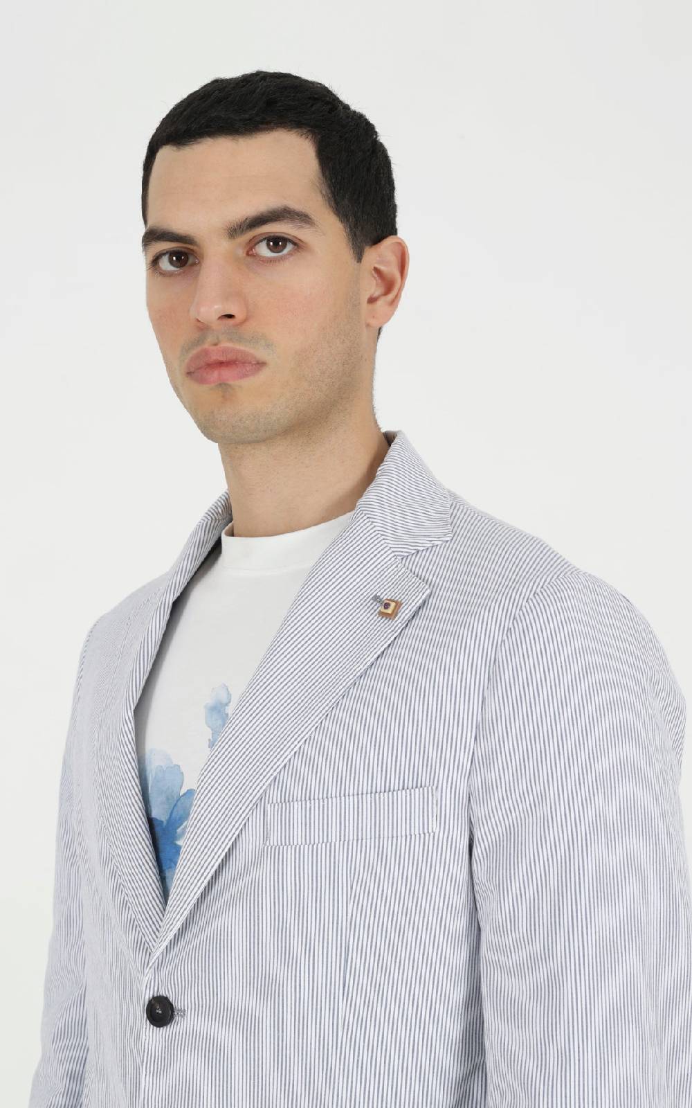 Outfit Italy Abito goffrato disegno riga Online
