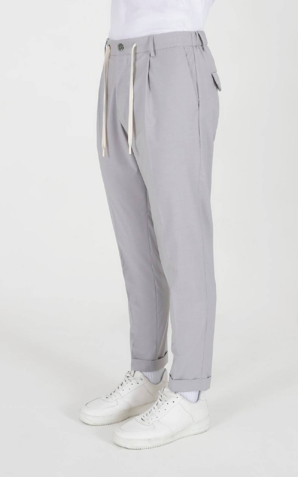 Outfit Italy Pantalaccio con laccio in fresco lana In Vendita