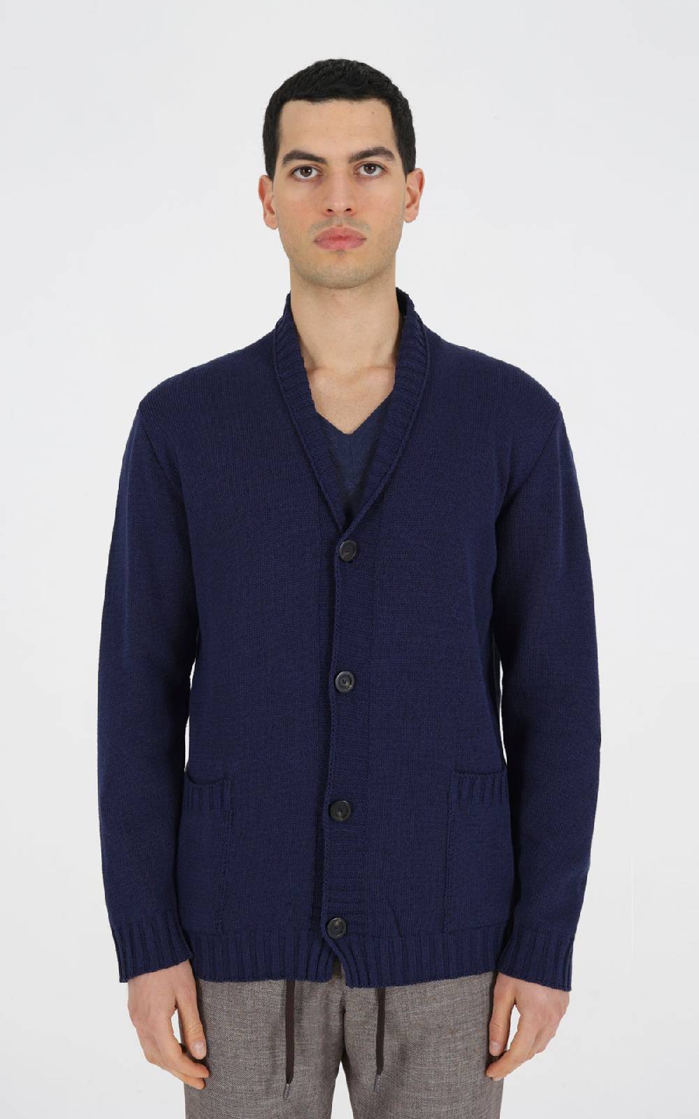 Outfit Italy Cardigan a maglia in cotone Vendita Economica