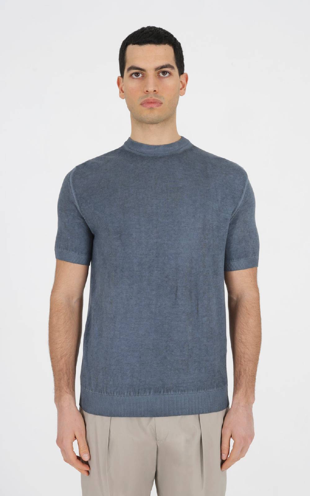 Outfit Italy Maglia girocollo con effetto tintura a freddo Vendite Flash