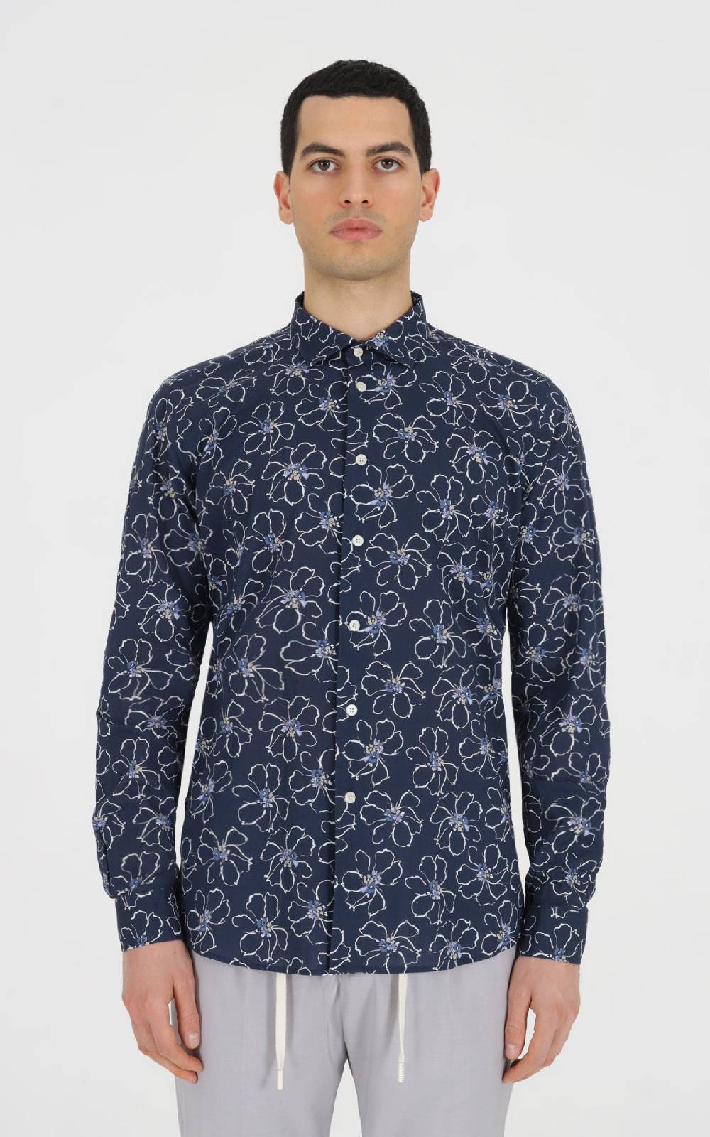 Outfit Italy Camicia francese in cotone stampato 2025