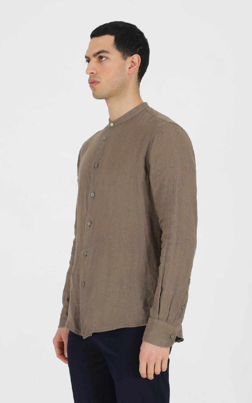 Outfit Italy Camicia coreana in 100% lino Italy