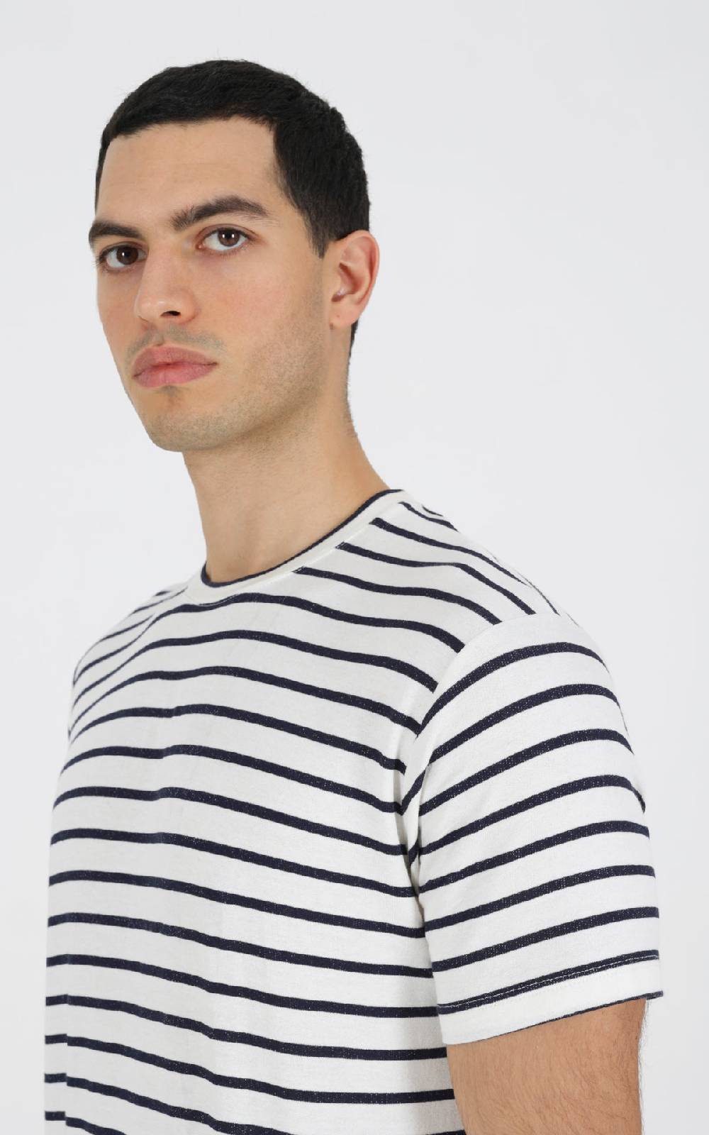 Outfit Italy T-Shirt in viscosa a righe Spedizione Gratuita