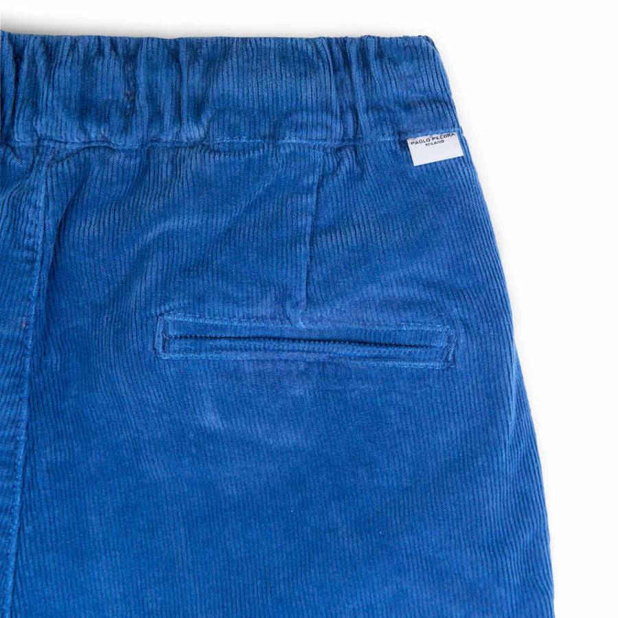 Paolo Pecora Pantaloni Chino Coulisse di Velluto Bluette Hotsell