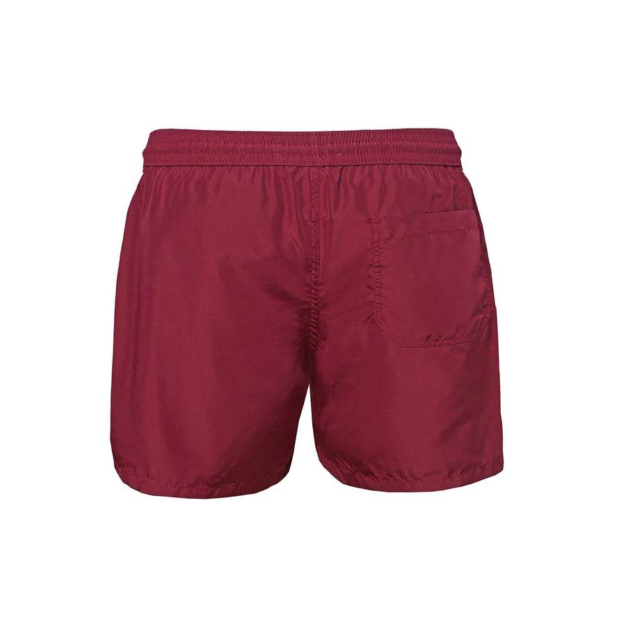 Paolo Pecora Boxer Mare Unisex Tinta Unita Bordeau Consegna Veloce