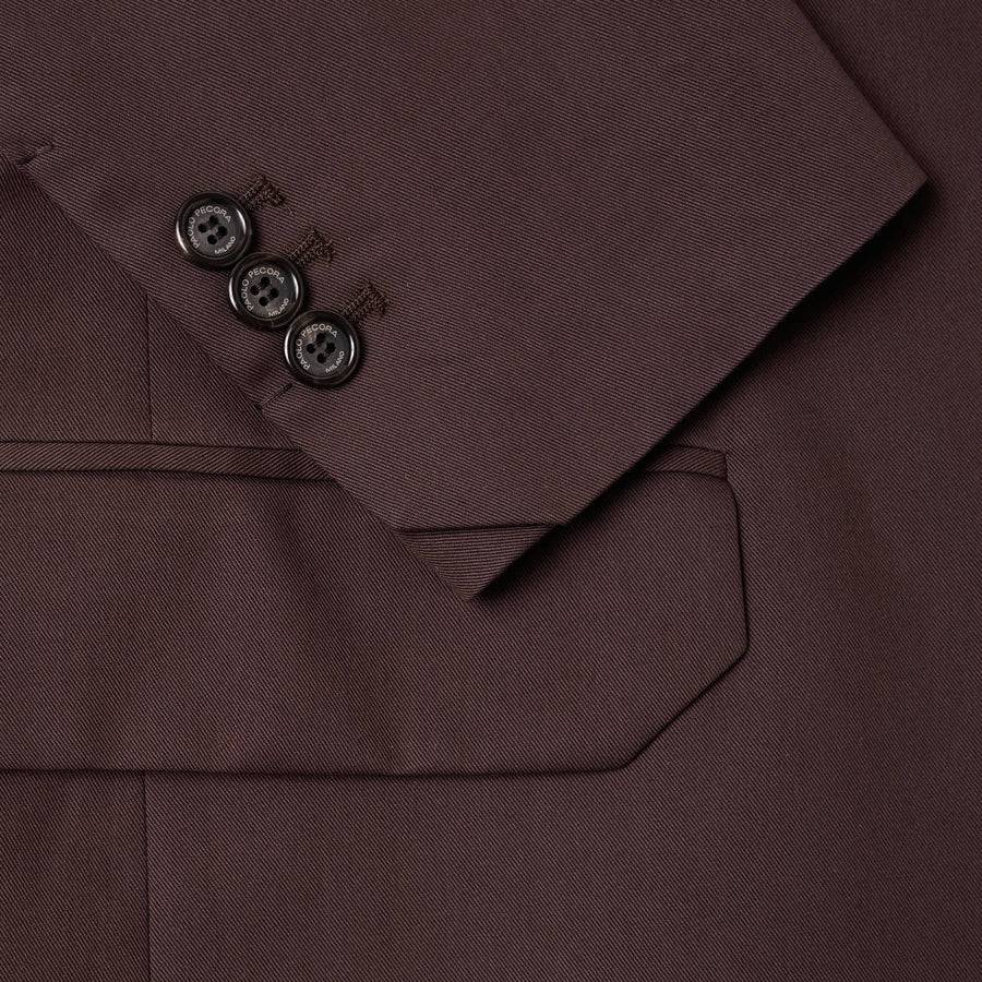 Paolo Pecora Blazer Monopetto in Cotone Fluido - Ebano Promozione Limitata