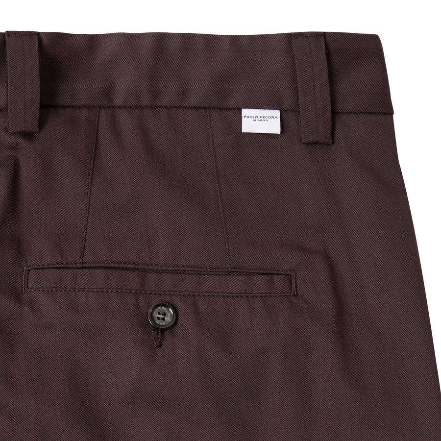 Paolo Pecora Chino Sartoriale Relaxed - Ebano Shopping Online
