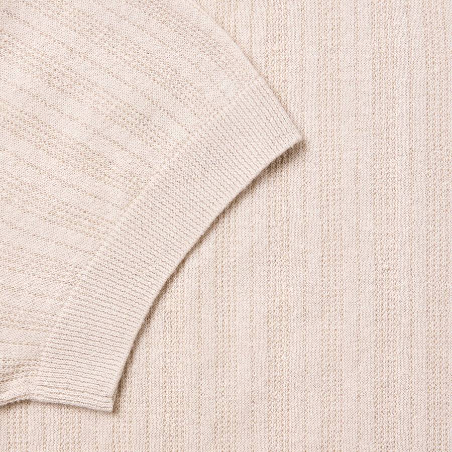Paolo Pecora Maglia in Lino Cotone Extrafine - Sabbia Sottocosto