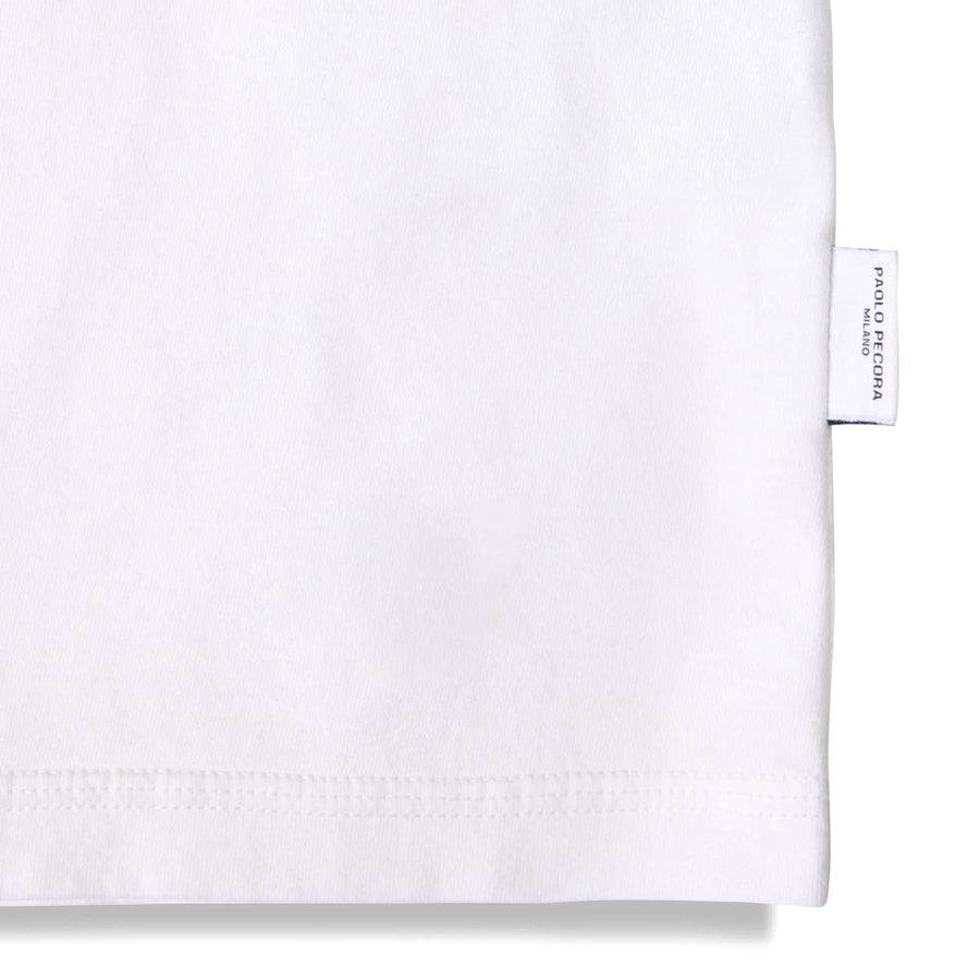 Paolo Pecora T-Shirt in Jersey Puro Cotone - Bianco Hotsell