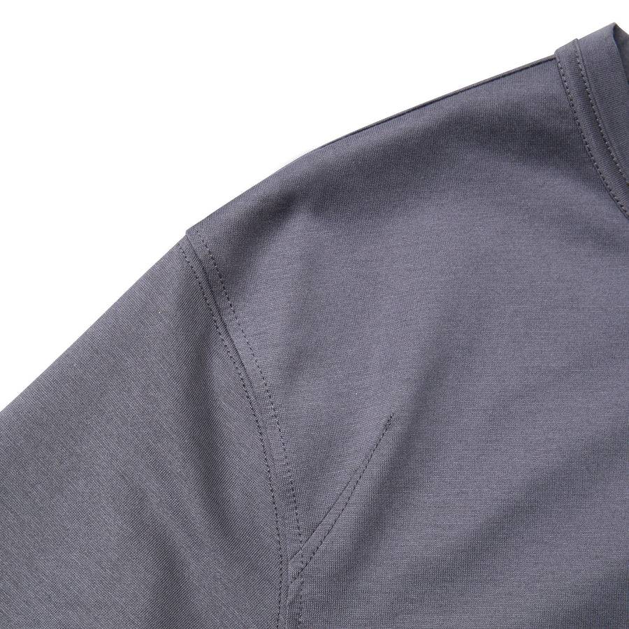 Paolo Pecora T-Shirt in Jersey Lucido - Antracite Moda