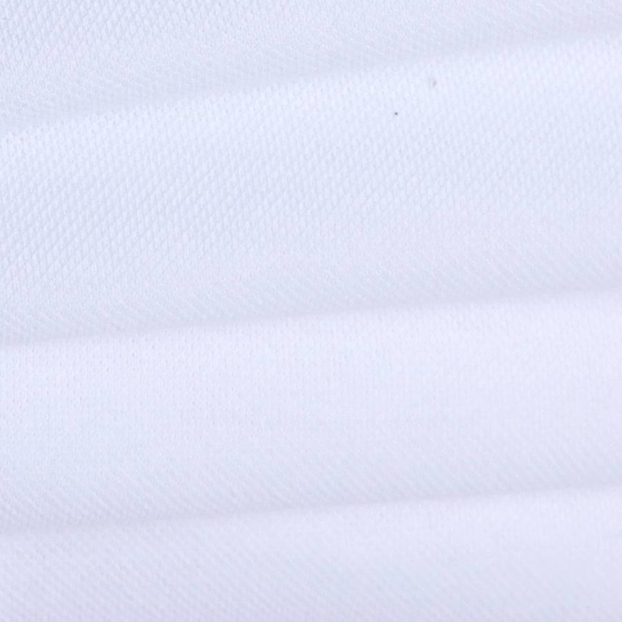 Paolo Pecora Polo Coreana in Cotone Piquet - Bianco Qualità Garantita