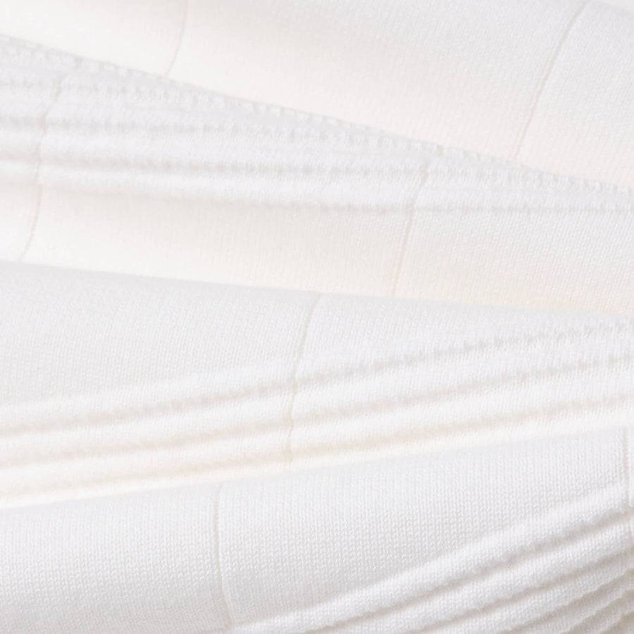 Paolo Pecora Maglia in Cotone Crepe Extrafine - Bianco Motivo Diagonale Offerte