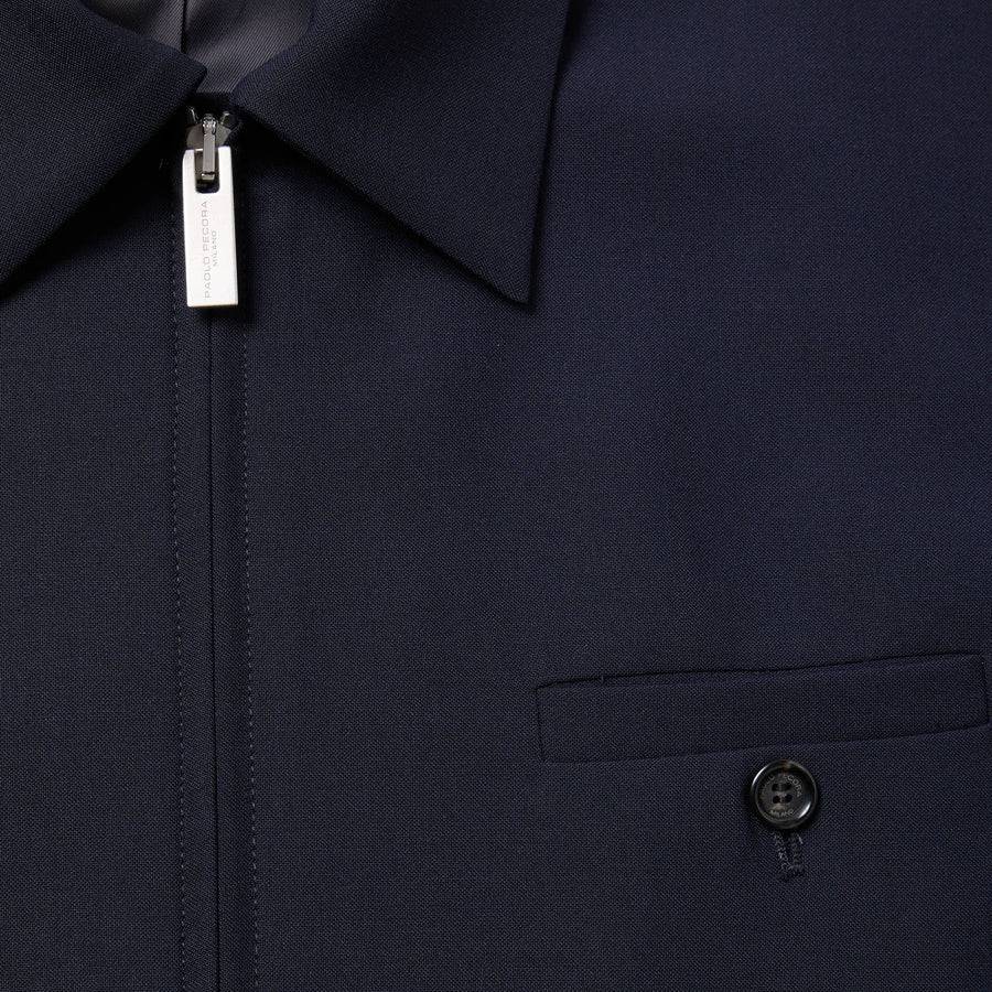 Paolo Pecora Giacca in Fresco Lana - Blu Navy I Più Venduti