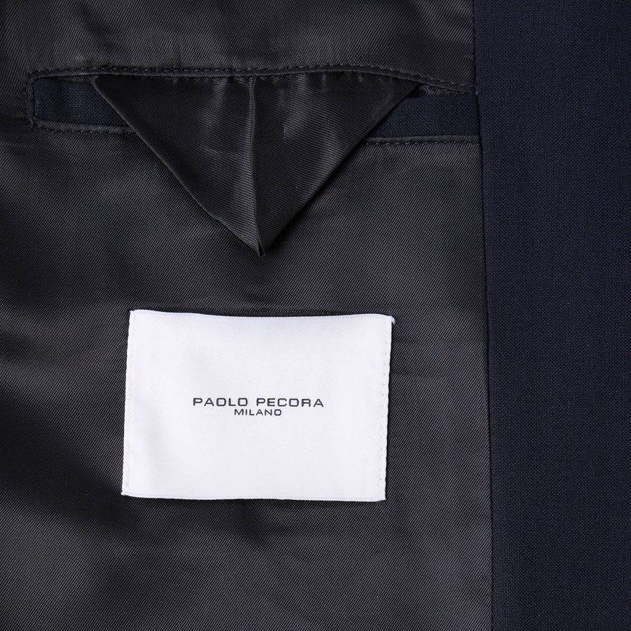 Paolo Pecora Giacca in Fresco Lana - Blu Navy I Più Venduti