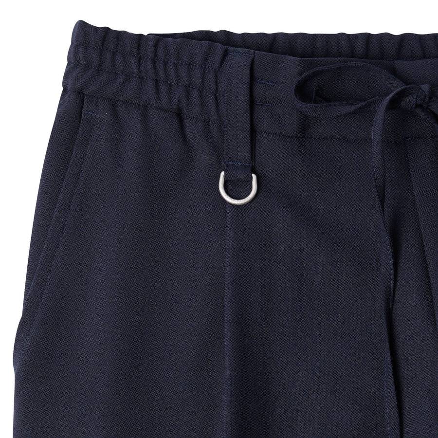 Paolo Pecora Pantaloni in Fresco Lana - Blu Navy Nuova