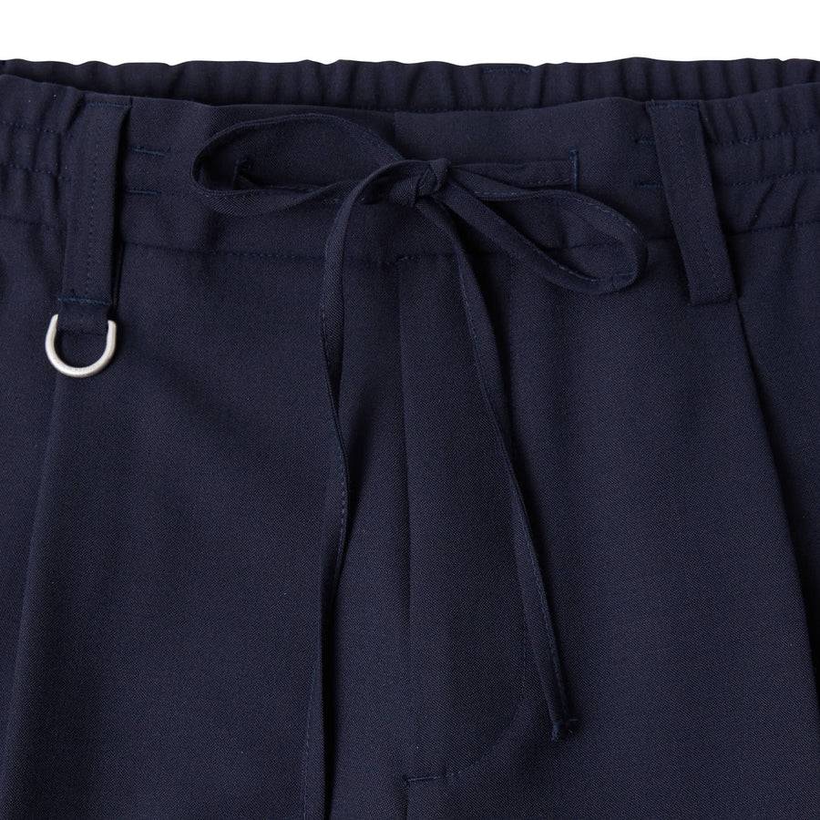 Paolo Pecora Pantaloni in Fresco Lana - Blu Navy Nuova