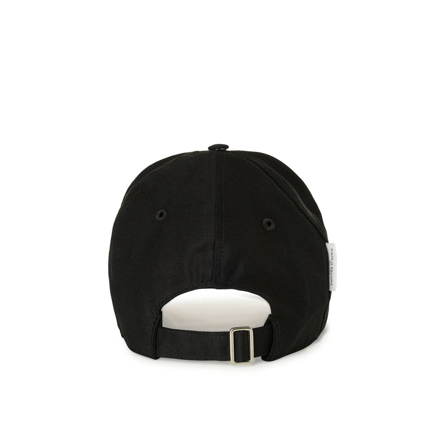 Paolo Pecora Cappellino di Cotone Nero "Vibes" by Pietro Terzini Nuovo