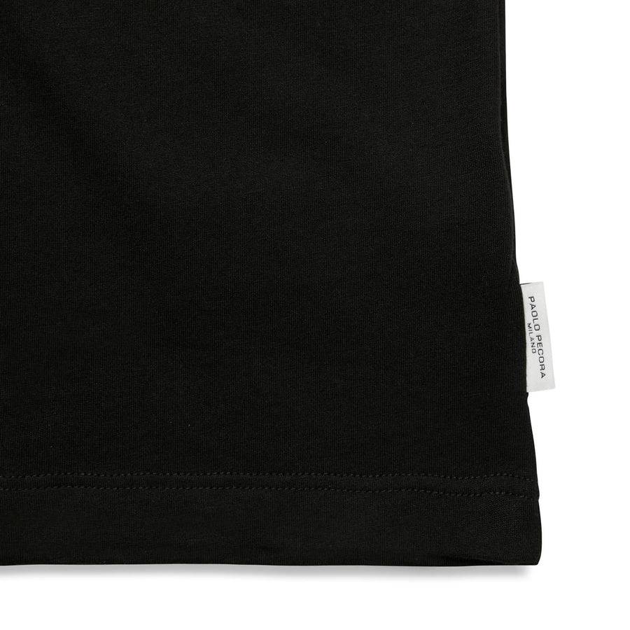 Paolo Pecora T-shirt in Jersey Nero "Vibes" by Pietro Terzini Qualità