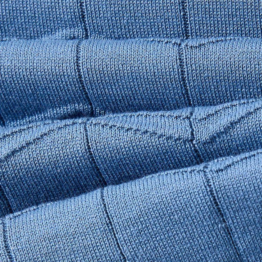 Paolo Pecora Maglia Chevron Seta Cotone- Azzurro Shopping Online