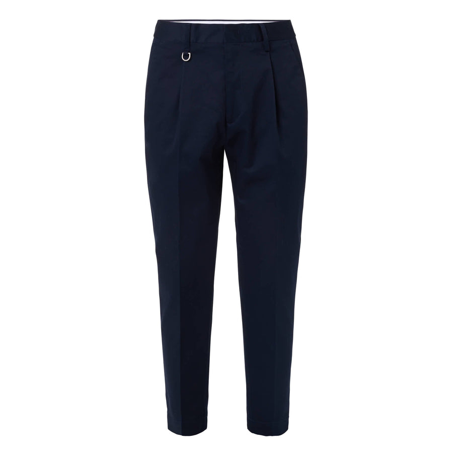 Paolo Pecora Chino Sartoriale in Gabardina di Cotone - Blu Navy Novità