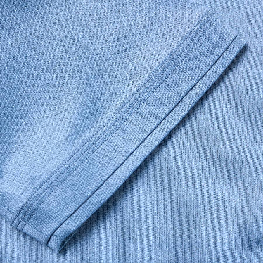 Paolo Pecora T-Shirt in Jersey Lucido - Azzurro Polvere Presa