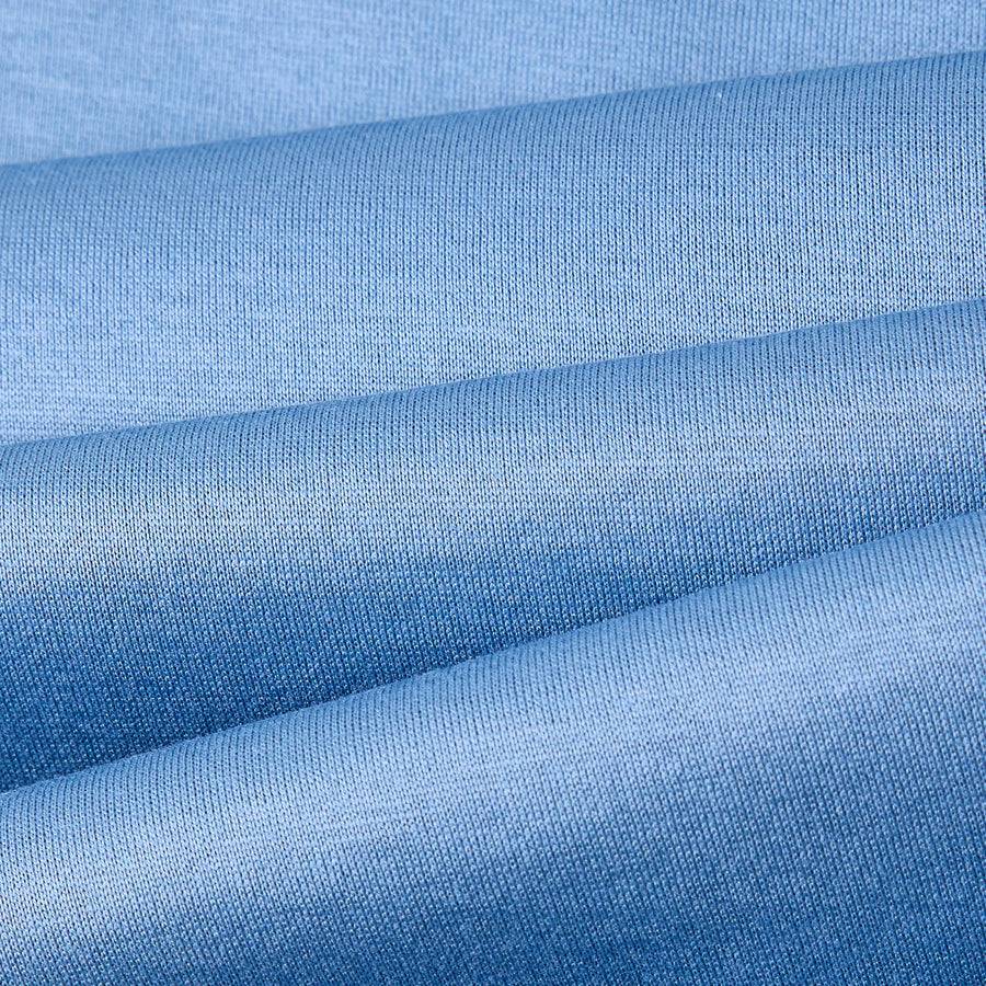 Paolo Pecora T-Shirt in Jersey Lucido - Azzurro Polvere Presa
