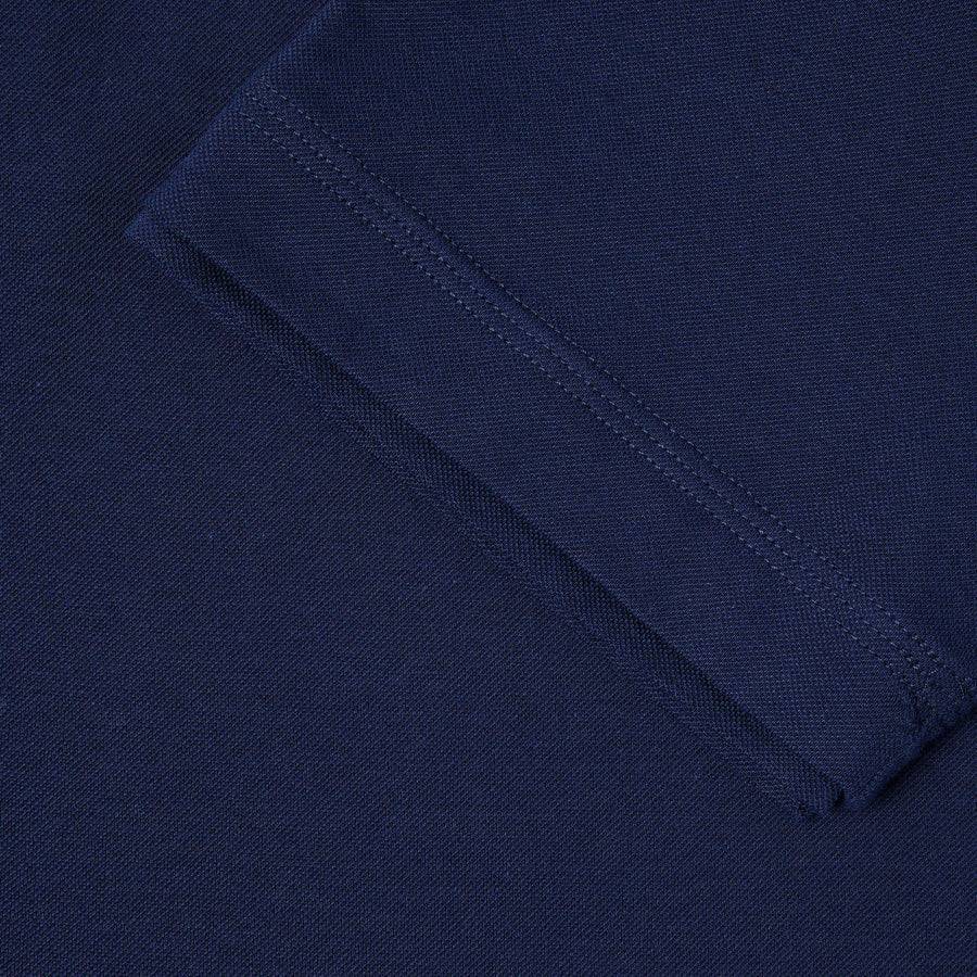 Paolo Pecora Polo in Cotone Piquet - Blu Navy Economico