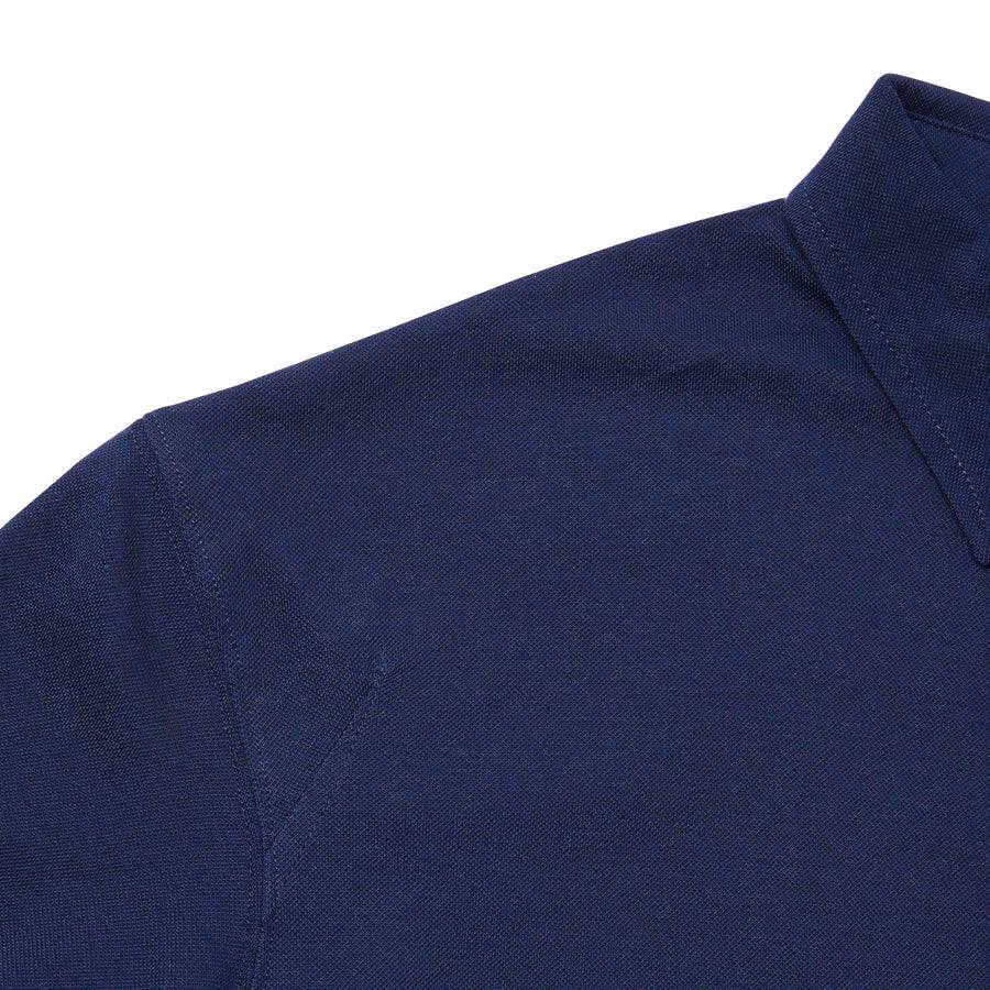 Paolo Pecora Polo in Cotone Piquet - Blu Navy Economico
