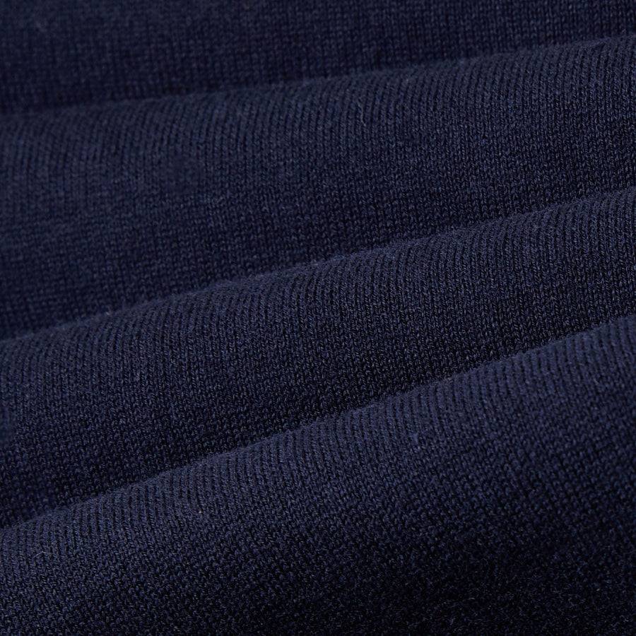Paolo Pecora Maglia Manica Lunga in Puro Cotone Extrafine - Blu Outlet