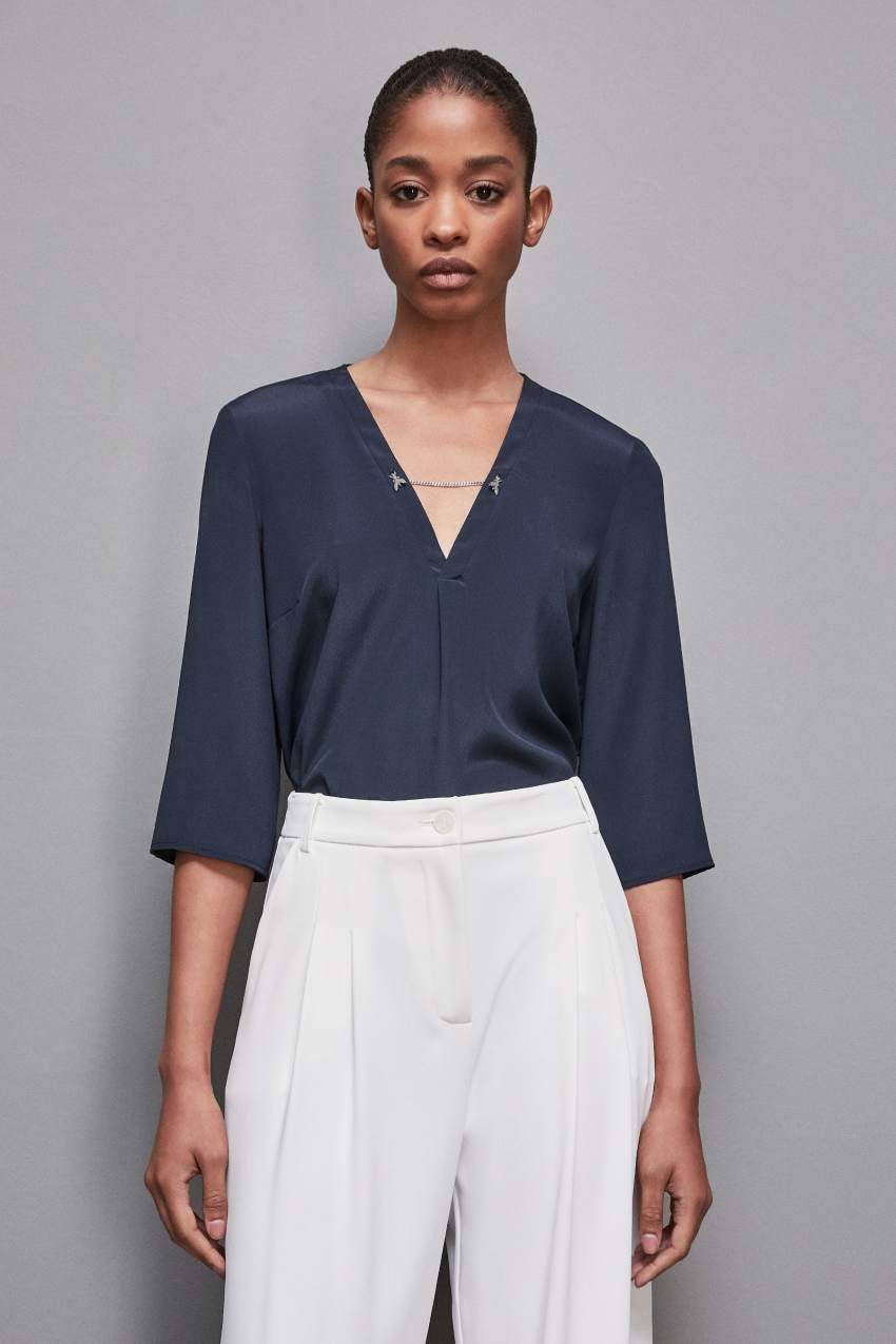 Patrizia Pepe Casacca regular fit in misto seta I Più Venduti