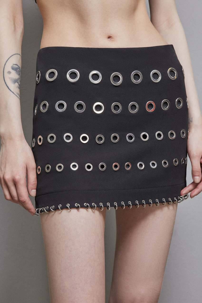 Patrizia Pepe Minigonna in crepe a vita bassa Negozi Online