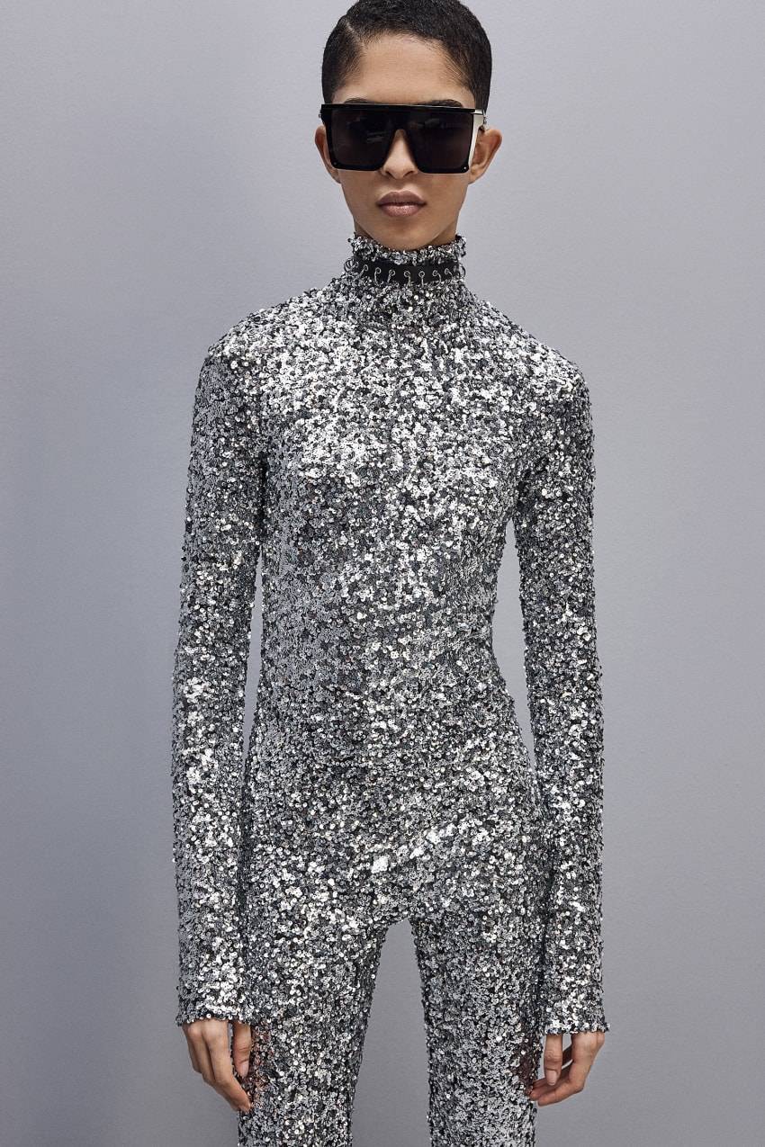 Patrizia Pepe Tuta in paillettes a collo alto Shopping Online