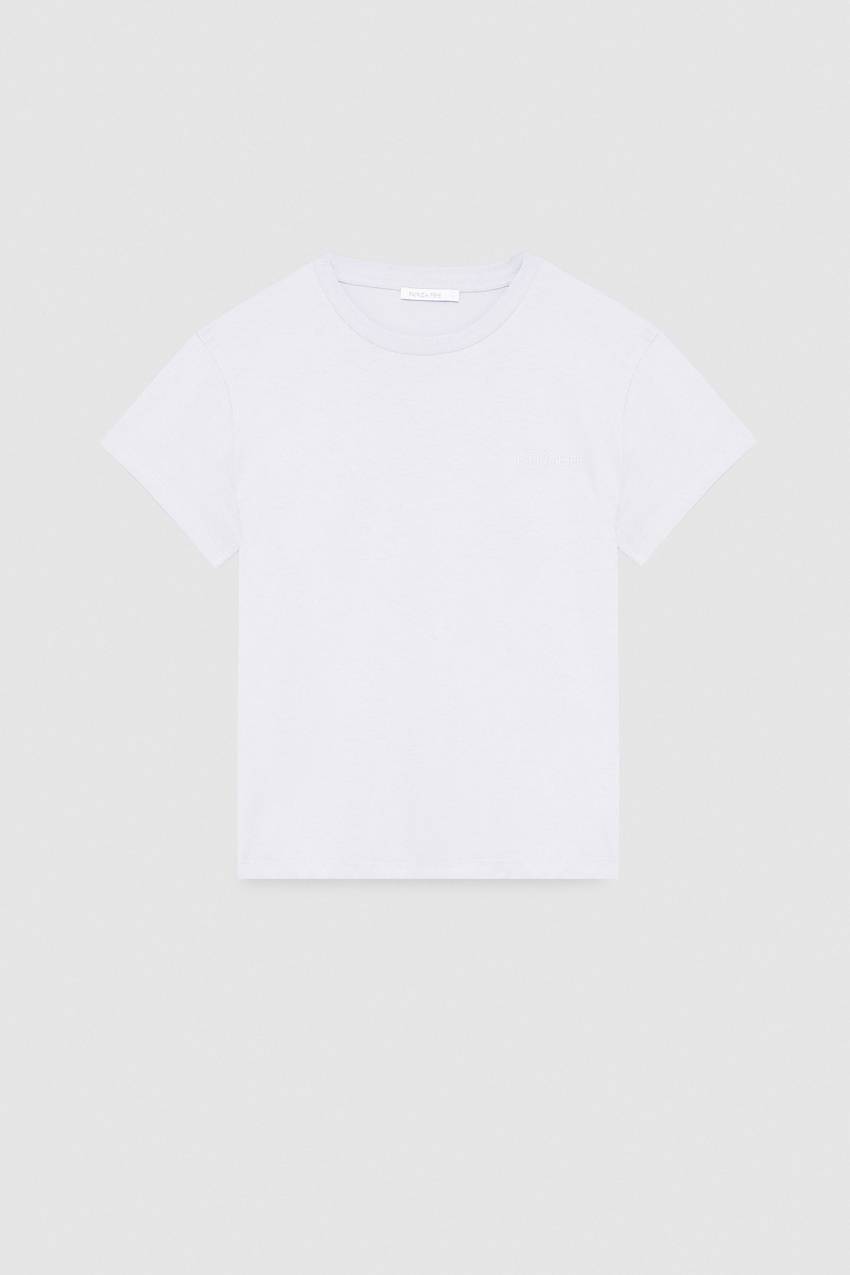 Patrizia Pepe T-shirt maniche corte con logo in cotone organico Vendita Economica