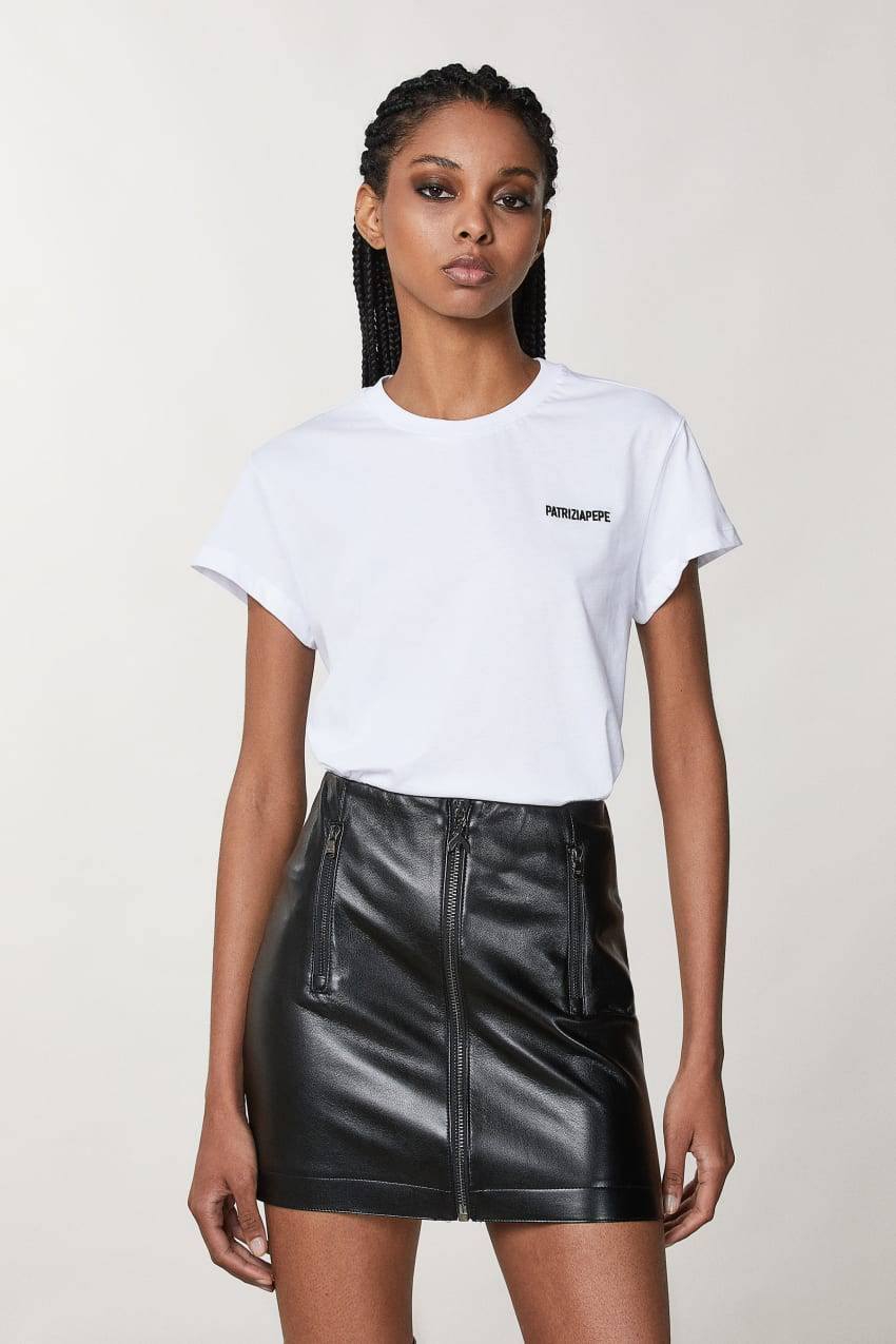 Patrizia Pepe T-shirt a maniche corte in jersey 2025