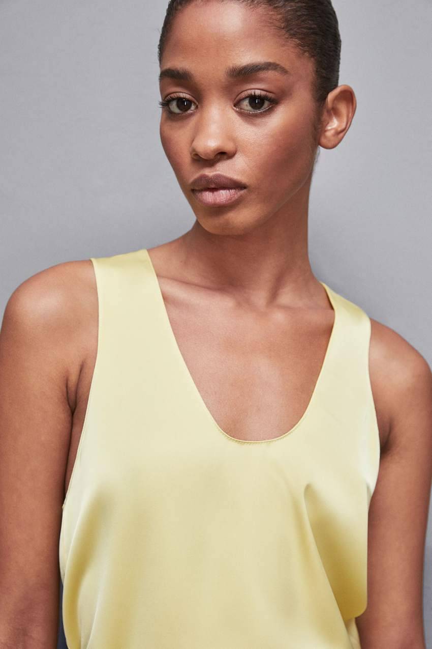Patrizia Pepe Blusa in raso lucido Promozione