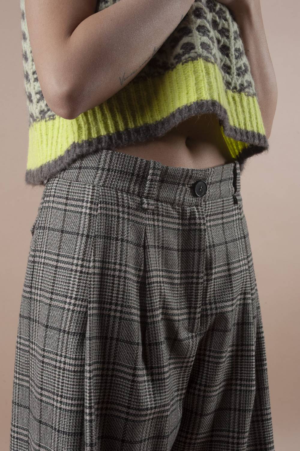 Pdr Phisique Du Role PHISIQUE DU ROLE MILANO PANTS IN TWISTED WOOL Sottocosto