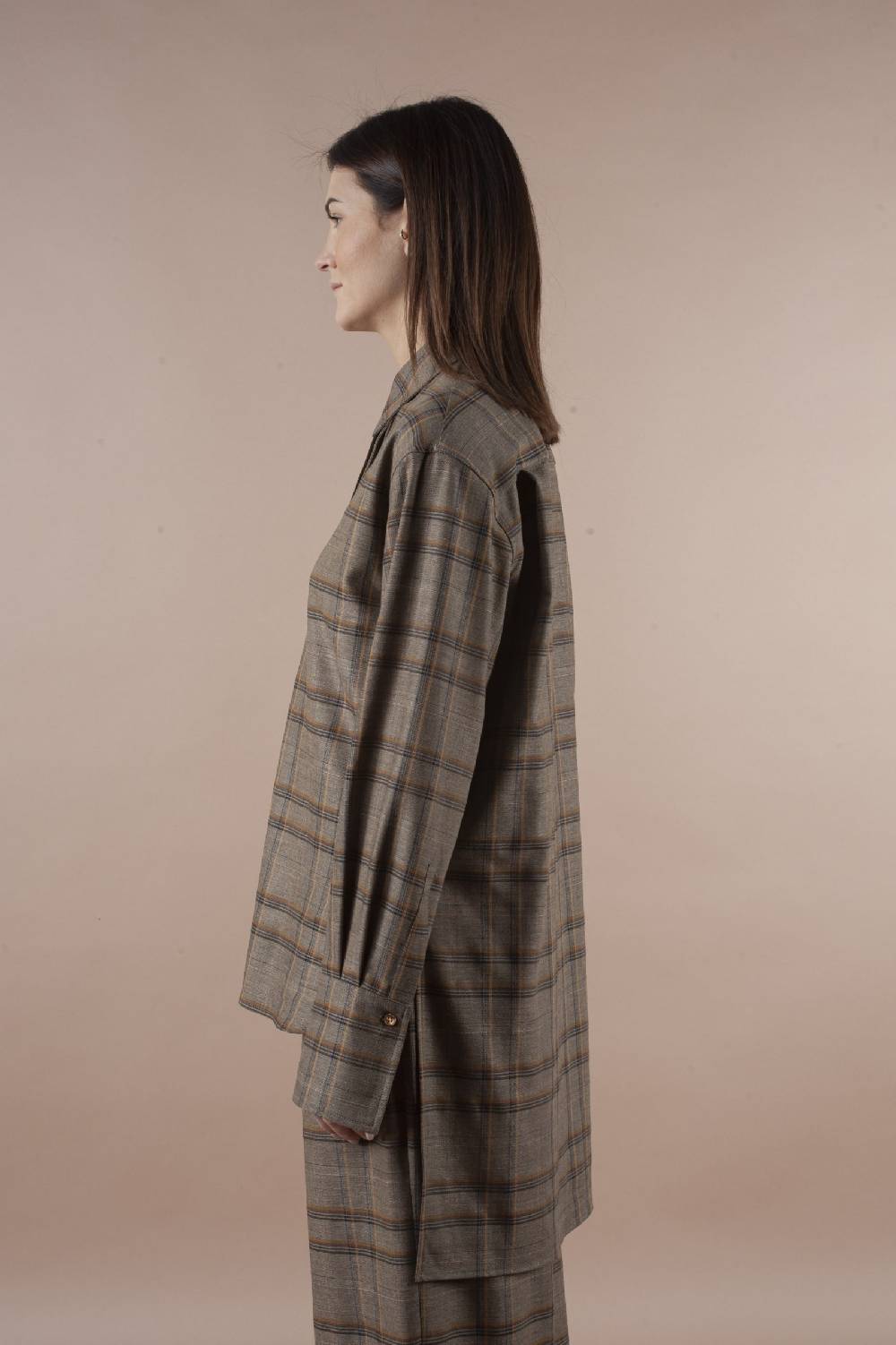 Pdr Phisique Du Role PHISIQUE DU ROLE SHIRT IN LIGHT TARTAN VIRGIN WOOL Convenienza
